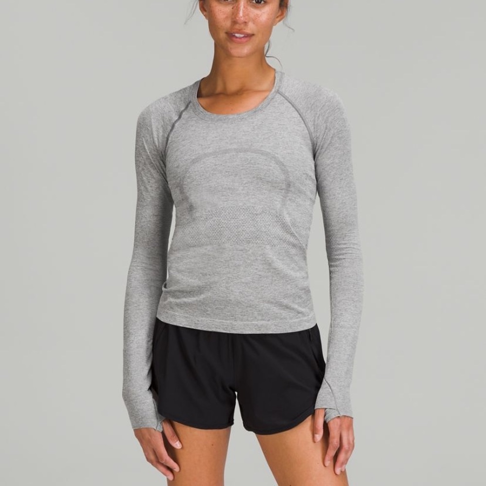 Swiftly Tech Long Sleeve 2.0 (race length) size 2 in heathered grey